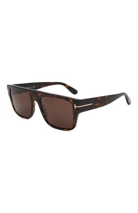 Мужские солнцезащитные очки TOM FORD коричневого цвета, арт. TF907 52E | Фото 1 (Тип очков: С/з; Кросс-КТ: С/з-мужское; Оптика Гендер: оптика-мужское)