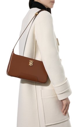 Женская сумка tb medium BURBERRY коричневого цвета, арт. 8046251 | Фото 2 (Материал: Натуральная кожа; Размер: medium; Сумки-технические: Сумки top-handle)
