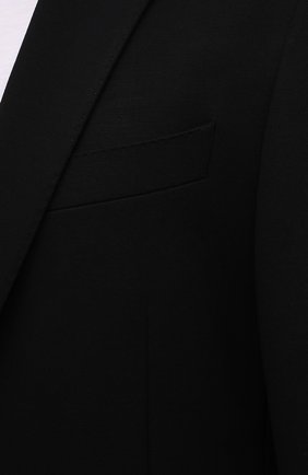 Мужской пиджак BOSS черного цвета, арт. 50464804 | Фото 5 (Рукава: Длинные; Случай: Повседневный; Длина (для топов): Стандартные; 1-2-бортные: Однобортные; Пиджаки М: Приталенный; Стили: Кэжуэл)