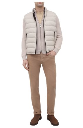 Мужские джинсы BRUNELLO CUCINELLI светло-коричневого цвета по цене 61450 руб., арт. M277PB2210 | Фото 2 Мужские джинсы BRUNELLO CUCINELLI светло-коричневого цвета, арт. M277PB2210 | Фото 2 (Длина (брюки, джинсы): Стандартные; Материал внешний: Хлопок, Деним; Кросс-КТ: Деним; Силуэт М (брюки): Прямые; Стили: Кэжуэл)