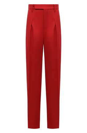 Женские льняные брюки BRUNELLO CUCINELLI красного цвета, арт. MH599P7947 | Фото 1 (Длина (брюки, джинсы): Стандартные; Материал внешний: Лен; Стили: Кэжуэл; Женское Кросс-КТ: Брюки-одежда; Силуэт Ж (брюки и джинсы): Прямые)