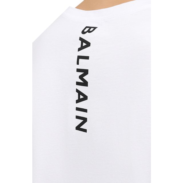 фото Хлопковая футболка balmain