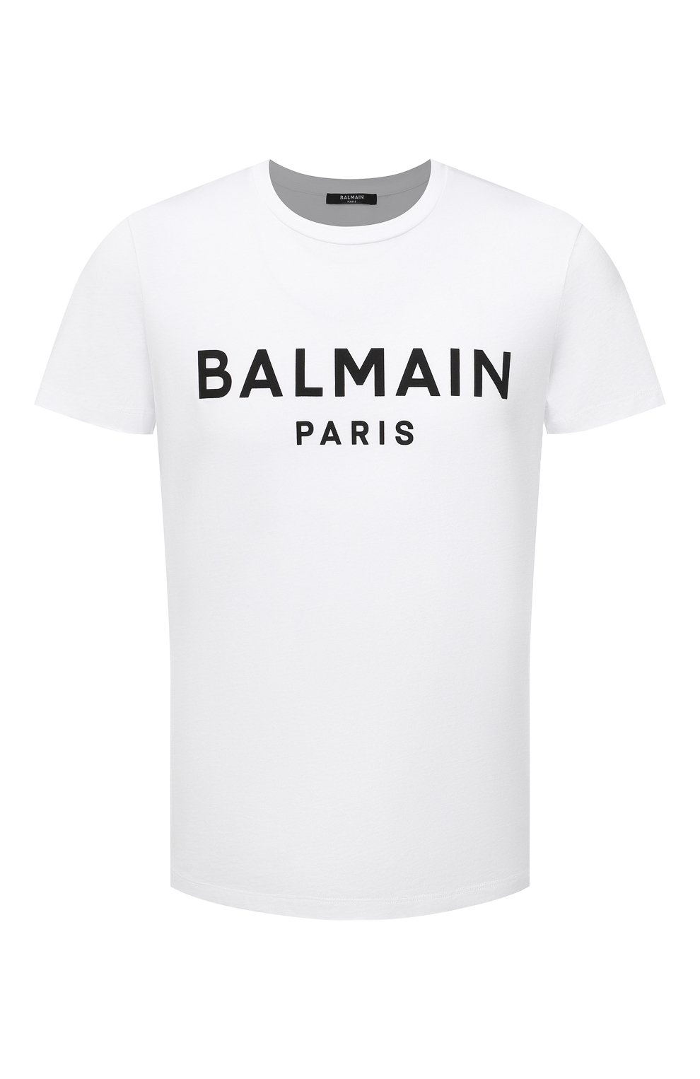 Мужская хлопковая футболка BALMAIN белого цвета, арт. XH1EF000/BB23 | Фото 1 (Рукава: Короткие; Длина (для топов): Стандартные; Принт: С принтом; Материал внешний: Хлопок; Стили: Кэжуэл)