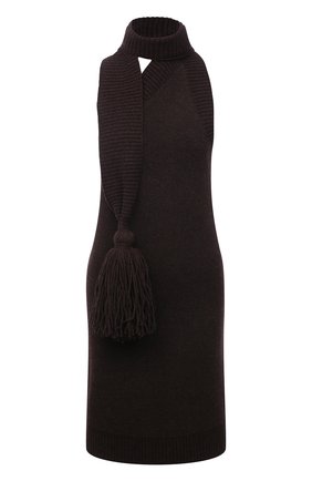 Женское шерстяное платье BOTTEGA VENETA темно-коричневого цвета по цене 139500 руб., арт. 676296/V1DF0 | Фото 1 Женское шерстяное платье BOTTEGA VENETA темно-коричневого цвета, арт. 676296/V1DF0 | Фото 1 (Длина Ж (юбки, платья, шорты): Мини; Материал внешний: Шерсть; Стили: Гламурный; Случай: Вечерний; Женское Кросс-КТ: Платье-одежда; Кросс-КТ: Трикотаж)