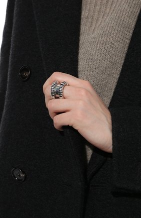 Женское кольцо BOTTEGA VENETA серебряного цвета, арт. 680316/V5070 | Фото 2 (Материал: Серебро)