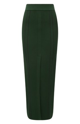 Женская юбка из вискозы AND THE BRAND темно-зеленого цвета, арт. S22-SK003-1403-509 | Фото 1 (Длина Ж (юбки, платья, шорты): Макси; Материал внешний: Вискоза; Стили: Гламурный; Женское Кросс-КТ: Юбка-одежда; Кросс-КТ: Трикотаж)