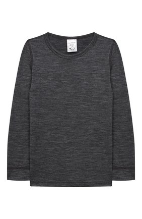 Детский комплект из лонглсива и брюк WOOL&COTTON серого цвета по цене 6690 руб., арт. RRUFP | Фото 2 Детский комплект из лонглсива и брюк WOOL&COTTON серого цвета, арт. RRUFP | Фото 2