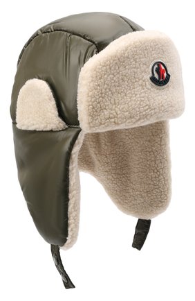 Детского шапка-ушанка MONCLER хаки цвета по цене 16950 руб., арт. G2-954-3B600-20-68950 | Фото 1 Детского шапка-ушанка MONCLER хаки цвета, арт. G2-954-3B600-20-68950 | Фото 1 (Материал: Текстиль, Синтетический материал)
