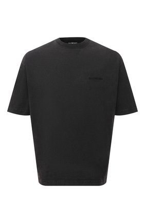 Мужская хлопковая футболка BALENCIAGA темно-серого цвета по цене 43150 руб., арт. 612966/TLVB9 | Фото 1 Мужская хлопковая футболка BALENCIAGA темно-серого цвета, арт. 612966/TLVB9 | Фото 1 (Материал внешний: Хлопок; Длина (для топов): Стандартные; Рукава: Короткие; Принт: С принтом; Стили: Спорт-шик, Гранж)