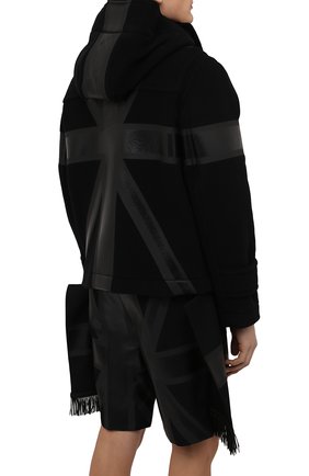 Мужская шерстяная куртка BURBERRY черного цвета, арт. 8045404 | Фото 4 (Кросс-КТ: Куртка; Мужское Кросс-КТ: шерсть и кашемир; Материал внешний: Шерсть; Рукава: Длинные; Стили: Гранж; Длина (верхняя одежда): Короткие; Материал подклада: Купро)