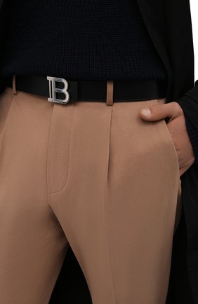 Мужской кожаный ремень BALMAIN черного цвета по цене 38500 руб., арт. XM1WJ000/LCFP | Фото 2 Мужской кожаный ремень BALMAIN черного цвета, арт. XM1WJ000/LCFP | Фото 2 (Случай: Повседневный)