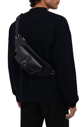 Мужская кожаная поясная сумка RALPH LAUREN темно-синего цвета по цене 133000 руб., арт. 437870762 | Фото 2 Мужская кожаная поясная сумка RALPH LAUREN темно-синего цвета, арт. 437870762 | Фото 2 (Ремень/цепочка: На ремешке; Материал: Натуральная кожа; Размер: large)