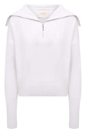 Женский свитер из вискозы AND THE BRAND белого цвета по цене 34720 руб., арт. S22-SW001-1403-100 | Фото 1 Женский свитер из вискозы AND THE BRAND белого цвета, арт. S22-SW001-1403-100 | Фото 1 (Рукава: Длинные; Материал внешний: Вискоза; Длина (для топов): Стандартные; Женское Кросс-КТ: Свитер-одежда; Стили: Кэжуэл)