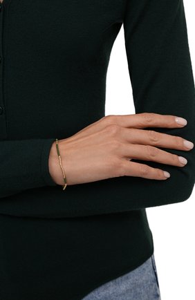 Женский браслет ANNI LU зеленого цвета, арт. 1012 | Фото 2 (Материал: Металл, Стекло)