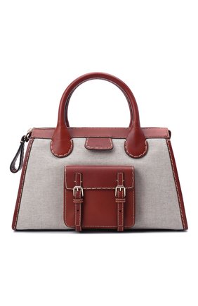 Женская сумка edith medium CHLOÉ коричневого цвета по цене 126500 руб., арт. CHC21WS450F44 | Фото 1 Женская сумка edith medium CHLOÉ коричневого цвета, арт. CHC21WS450F44 | Фото 1 (Материал: Текстиль; Размер: medium; Ремень/цепочка: На ремешке; Сумки-технические: Сумки через плечо, Сумки top-handle)