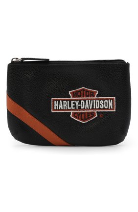 Женская сумка HARLEY-DAVIDSON оранжевого цвета, арт. VBS6243-OrgBlk | Фото 1 (Материал: Натуральная кожа; Сумки-технические: Сумки через плечо)