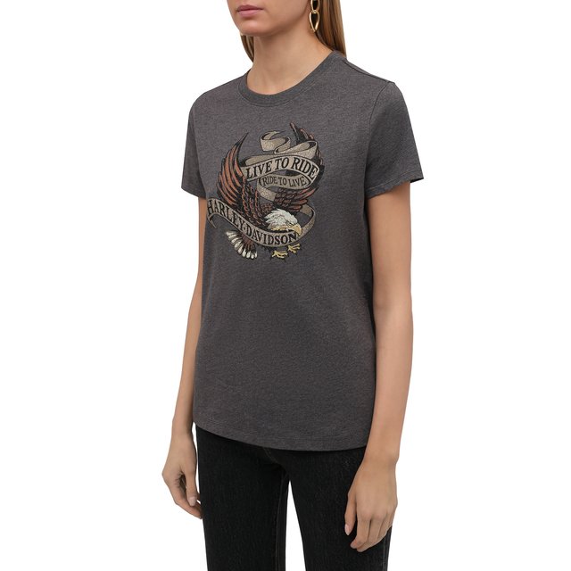 фото Хлопковая футболка harley-davidson