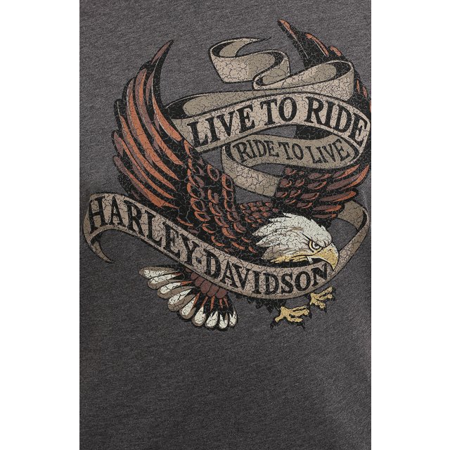 фото Хлопковая футболка harley-davidson