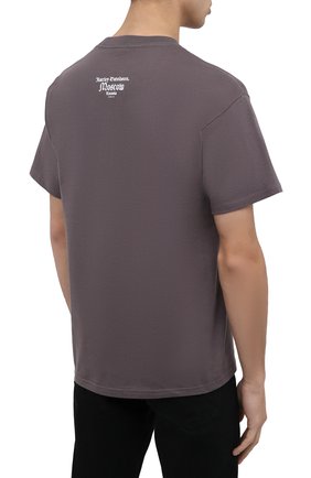 Мужская хлопковая футболка HARLEY-DAVIDSON серого цвета, арт. R004128 | Фото 4 (Рукава: Короткие; Принт: С принтом; Материал внешний: Хлопок)