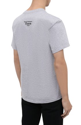 Мужская хлопковая футболка HARLEY-DAVIDSON светло-серого цвета, арт. R004173 | Фото 4 (Рукава: Короткие; Принт: С принтом; Материал внешний: Хлопок)