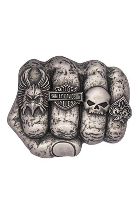Мужской пряжка для ремня HARLEY-DAVIDSON серебряного цвета по цене 0 руб., арт. HDMBU11417 | Фото 1 Мужской пряжка для ремня HARLEY-DAVIDSON серебряного цвета, арт. HDMBU11417 | Фото 1 (Материал: Металл)