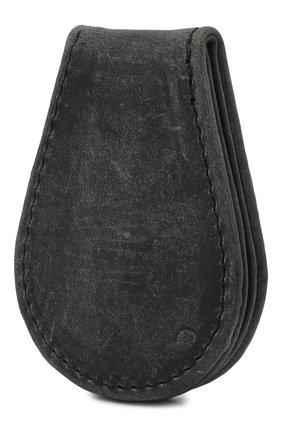 Мужской кожаный зажим для денег HARLEY-DAVIDSON темно-серого цвета, арт. MCH8492-GryBlk | Фото 2 (Материал: Натуральная кожа)