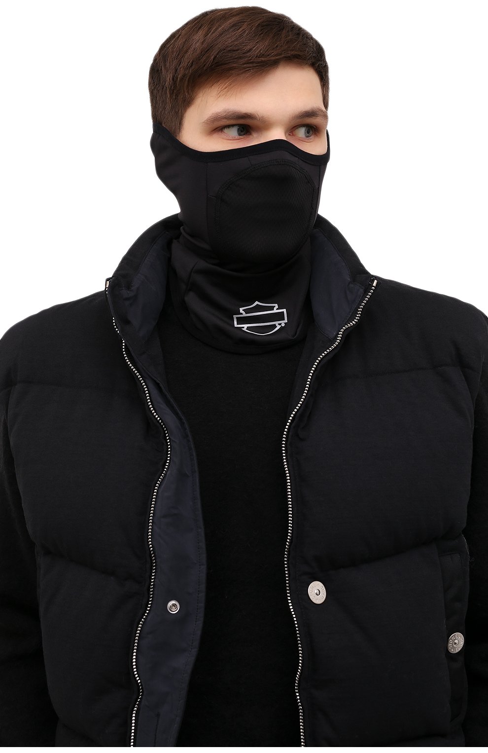 Мужская маска для лица HARLEY-DAVIDSON черного цвета, арт. 97132-22VX | Фото 2 (Материал: Текстиль, Синтетический материал; Мужское Кросс-КТ: Маска)