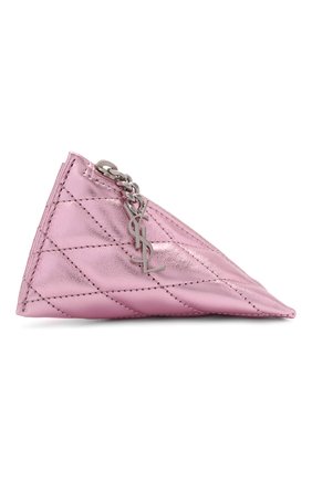Женская кожаный футляр для ключей SAINT LAURENT розового цвета, арт. 669925/AAAAQ | Фото 2 (Материал: Натуральная кожа)