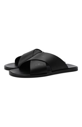 Мужские кожаные шлепанцы cosy sandal BALENCIAGA черного цвета по цене 43600 руб., арт. 654011/WAAY1 | Фото 1 Мужские кожаные шлепанцы cosy sandal BALENCIAGA черного цвета, арт. 654011/WAAY1 | Фото 1 (Материал внешний: Кожа; Материал внутренний: Натуральная кожа)