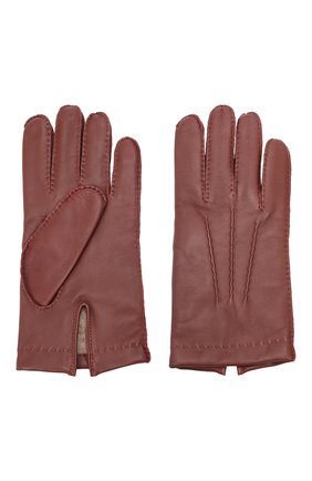 Мужские кожаные перчатки DENTS коричневого цвета, арт. 5-1542 | Фото 2 (Мужское Кросс-КТ: Кожа и замша; Материал: Натуральная кожа)