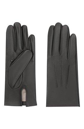 Мужские кожаные перчатки DENTS черного цвета, арт. 5-9000 | Фото 2 (Мужское Кросс-КТ: Кожа и замша; Материал: Натуральная кожа)