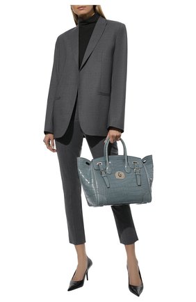 Женская сумка ricky 33 из кожи аллигатора RALPH LAUREN светло-зеленого цвета по цене 1945000 руб., арт. 435867826/AMIS | Фото 3 Женская сумка ricky 33 из кожи аллигатора RALPH LAUREN светло-зеленого цвета, арт. 435867826/AMIS | Фото 3 (Сумки-технические: Сумки через плечо, Сумки top-handle; Материал: Экзотическая кожа; Ремень/цепочка: На ремешке; Размер: large)