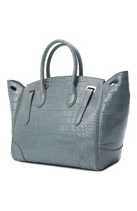 Женская сумка ricky 33 из кожи аллигатора RALPH LAUREN светло-зеленого цвета по цене 1945000 руб., арт. 435867826/AMIS | Фото 4 Женская сумка ricky 33 из кожи аллигатора RALPH LAUREN светло-зеленого цвета, арт. 435867826/AMIS | Фото 4 (Сумки-технические: Сумки через плечо, Сумки top-handle; Материал: Экзотическая кожа; Ремень/цепочка: На ремешке; Размер: large)