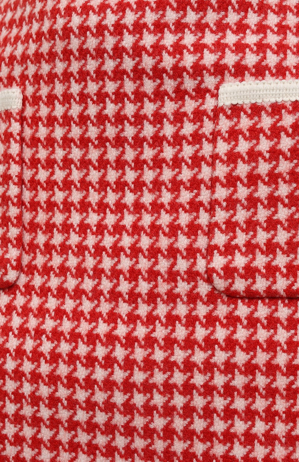 Женская шерстяная юбка MIU MIU красного цвета, арт. MG1662-1STI-F059I | Фото 5 (Стили: Ретро; Материа�л внешний: Шерсть; Длина Ж (юбки, платья, шорты): Мини; Женское Кросс-КТ: Юбка-одежда)