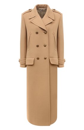 Женское шерстяное пальто MIU MIU бежевого цвета по цене 265000 руб., арт. MS1867-1ZUQ-F0040 | Фото 1