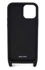Чехол для iphone 12/12 pro MIU MIU серебряного цвета, арт. 5ZH138-2F3V-F0002 | Фото 2 (Материал: Пластик)