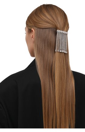 Женская з�аколка для волос MIU MIU серебряного цвета, арт. 5JF108-2DOF-F0OKL | Фото 2 (Материал: Металл)