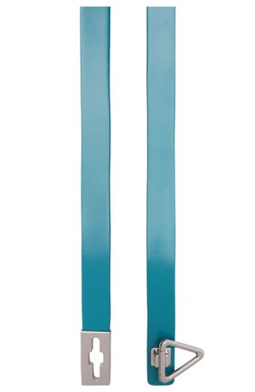 Мужской кожаный ремень BOTTEGA VENETA бирюзового цвета, арт. 679522/V1C31 | Фото 3 (Случай: Повседневный; Материал: Натуральная кожа)