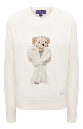 Женский хлопковый пуловер RALPH LAUREN кремвого цвета по цене 126500 руб., арт. 290867889 | Фото 1 Женский хлопковый пуловер RALPH LAUREN кремвого цвета, арт. 290867889 | Фото 1 (Рукава: Длинные; Материал внешний: Хлопок; Длина (для топов): Стандартные; Стили: Кэжуэл; Женское Кросс-КТ: Пуловер-одежда; Региональные ограничения белый список (Axapta Mercury): RU)