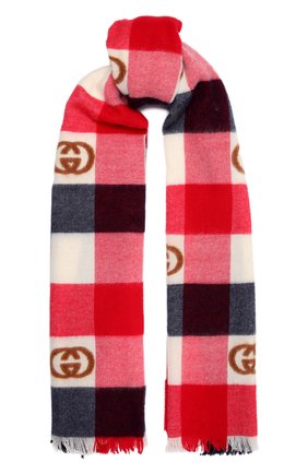 Мужской шерстяной шарф GUCCI разноцветного цвета по цене 39950 руб., арт. 674242/4G200 | Фото 1 Мужской шерстяной шарф GUCCI разноцветного цвета, арт. 674242/4G200 | Фото 1 (Материал: Текстиль, Шерсть; Кросс-КТ: шерсть)