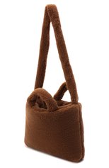 Женский сумка-шопер KASSL EDITIONS коричневого цвета, арт. H0L21B01310012 | Фото 5 (Сумки-технические: Сумки-шопперы; Ремень/цепочка: На ремешке; Материал: Текстиль; Размер: large)