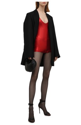 Женские шорты SAINT LAURENT красного цвета по цене 37550 руб., арт. 670131/Y6D33 | Фото 2 Женские шорты SAINT LAURENT красного цвета, арт. 670131/Y6D33 | Фото 2 (Материал подклада: Синтетический материал; Длина Ж (юбки, платья, шорты): Мини; Материал внешний: Синтетический материал; Стили: Гламурный; Женское Кросс-КТ: Шорты-одежда)
