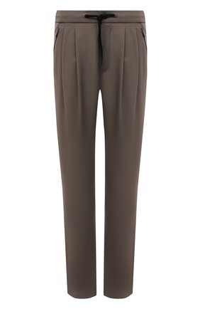 Мужские шерстяные брюки GIORGIO ARMANI темно-бежевого цвета по цене 96450 руб., арт. 1WGPP0JA/T004K | Фото 1 Мужские шерстяные брюки GIORGIO ARMANI темно-бежевого цвета, арт. 1WGPP0JA/T004K | Фото 1 (Материал внешний: Шерсть; Длина (брюки, джинсы): Стандартные; Случай: Повседневный; Стили: Кэжуэл)