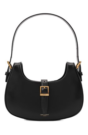 Женская сумка fermoir SAINT LAURENT черного цвета, арт. 672615/2ZA2W | Фото 1 (Материал: Натуральная кожа; Размер: small; Сумки-технические: Сумки top-handle)