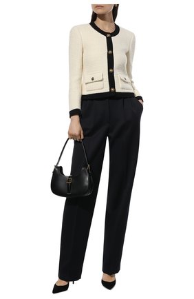 Женская сумка fermoir SAINT LAURENT черного цвета по цене 176000 руб., арт. 672615/2ZA2W | Фото 3 Женская сумка fermoir SAINT LAURENT черного цвета, арт. 672615/2ZA2W | Фото 3 (Сумки-технические: Сумки top-handle; Материал: Натуральная кожа; Размер: small)