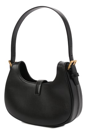 Женская сумка fermoir SAINT LAURENT черного цвета, арт. 672615/2ZA2W | Фото 4 (Сумки-технические: Сумки top-handle; Материал: Натуральная кожа; Размер: small)