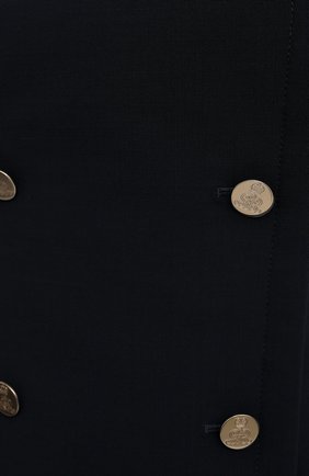 Женский шерстяной корсет RALPH LAUREN синего цвета, арт. 290864941 | Фото 5 (Материал внешний: Шерсть; Стили: Гламурный; Рукава: С открытыми плечами; Материал подклада: Купро)