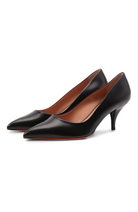 Женские кожаные туфли SANTONI черного цвета по цене 39950 руб., арт. WDBU59724HA2NSZAN01 | Фото 1 Женские кожаные туфли SANTONI черного цвета, арт. WDBU59724HA2NSZAN01 | Фото 1 (Каблук высота: Средний; Подошва: Платформа; Материал внешний: Кожа; Материал внутренний: Натуральная кожа; Каблук тип: Шпилька)