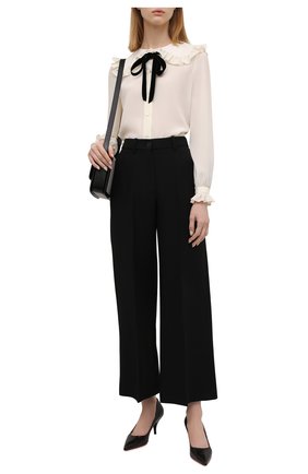 Женские кожаные туфли SANTONI черного цвета по цене 39950 руб., арт. WDBU59724HA2NSZAN01 | Фото 2 Женские кожаные туфли SANTONI черного цвета, арт. WDBU59724HA2NSZAN01 | Фото 2 (Каблук высота: Средний; Подошва: Платформа; Материал внешний: Кожа; Материал внутренний: Натуральная кожа; Каблук тип: Шпилька)