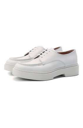 Женская кожаные ботинки SANTONI белого цвета по цене 44350 руб., арт. WUHW59867BIANUDYI20 | Фото 1 Женская кожаные ботинки SANTONI белого цвета, арт. WUHW59867BIANUDYI20 | Фото 1 (Каблук высота: Низкий; Материал внутренний: Натуральная кожа; Материал внешний: Кожа; Подошва: Платформа; Материал утеплителя: Без утеплителя)